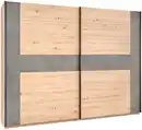Bild 1 von Schwebetürenschrank Chanton Eichefarben ca. 221x210x62cm, Eichefarben, Dunkelgrau