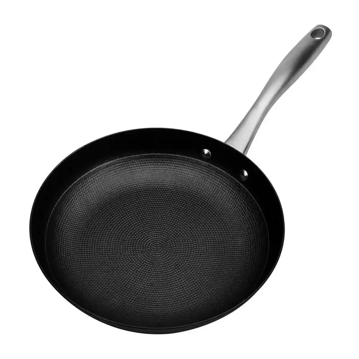 Bild 1 von GSW Bratpfanne Robusta, Schwarz, Metall, 0.8 L, ISO 9001, hitzebeständige Griffe, backofengeeignet, kratzfest, rostfrei, antihaftbeschichtet, geschmacksneutral, energiesparend, antihaftversiegelte W