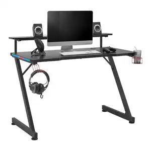 Gamingtisch Racer II Rot/Schwarz, Schwarz