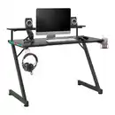 Bild 1 von Gamingtisch Racer II Rot/Schwarz, Schwarz