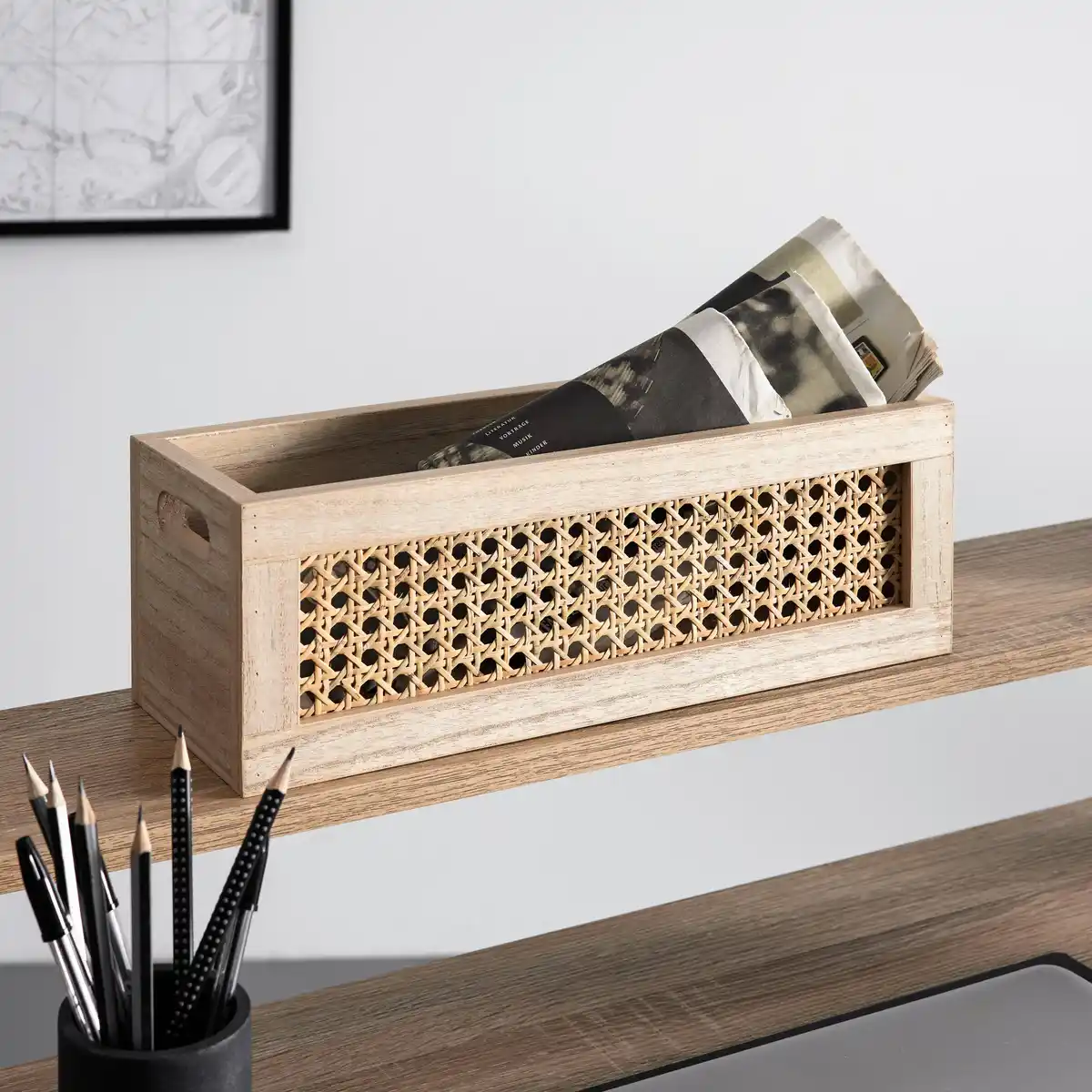 Bild 1 von Aufbewahrungsbox Denis Hellbraun Holz, Naturfarben