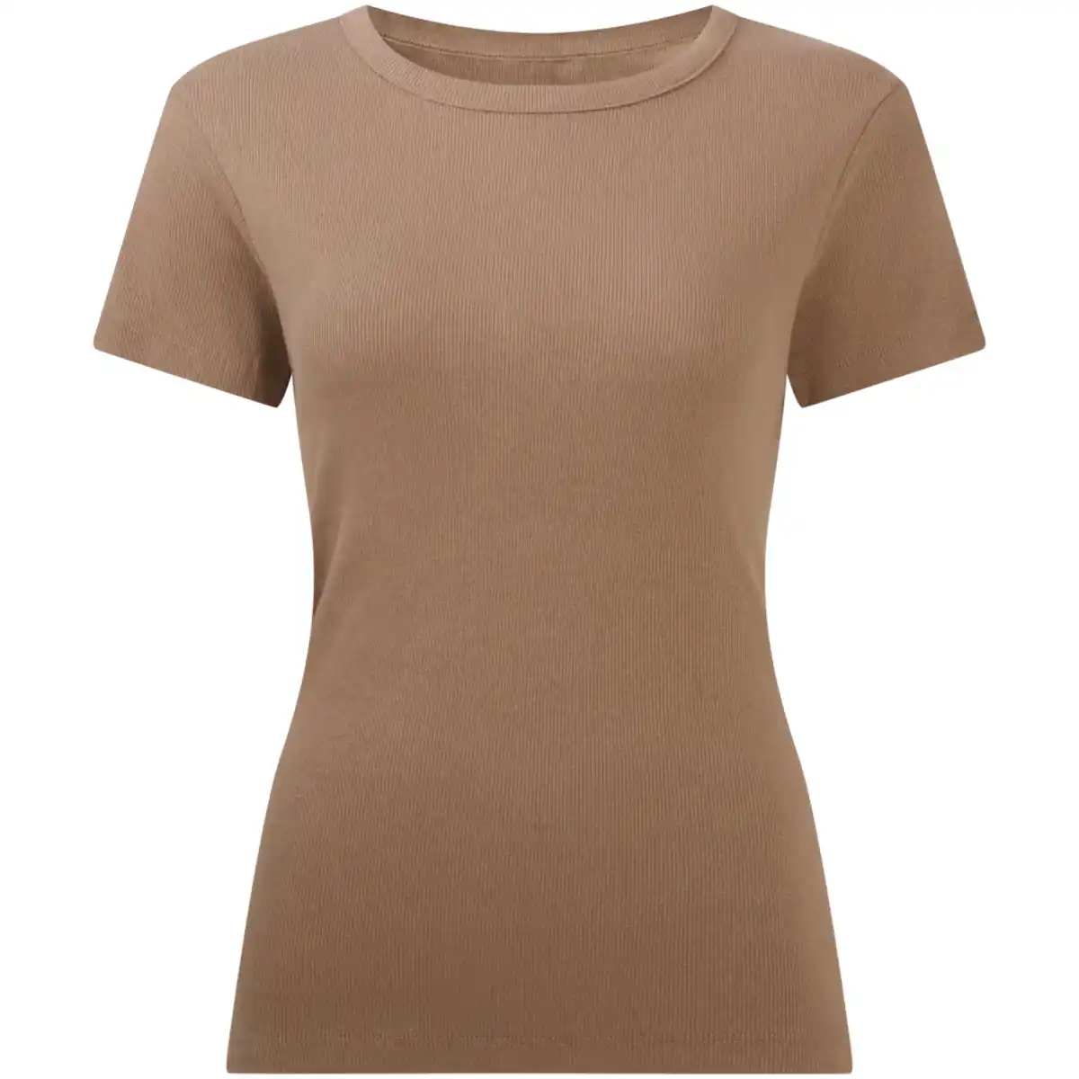Bild 1 von T-Shirt mit Rippstrick