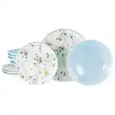 Bild 1 von Creatable Tafelservice Candy Drops, Weiß, Hellblau, Keramik, 12-teilig, Punkte, lebensmittelecht, stapelbar, Essen & Trinken, Geschirr, Geschirr-Sets, Tafelservice