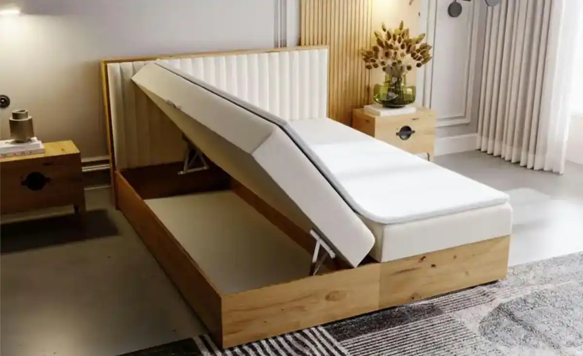 Bild 4 von GrainGold Boxbett mit Stauraum Forres