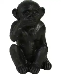 Deko-Affe in Schwarz, schwarz