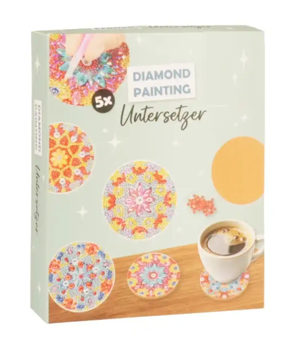 Bild 1 von Diamond Painting Untersetzer, bunt