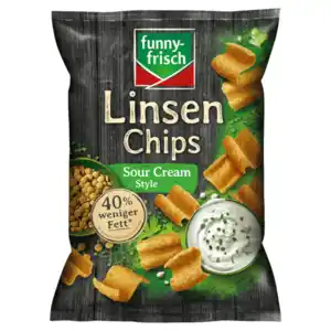 Funny-frisch Linsen Chips Sour Cream Style 90g