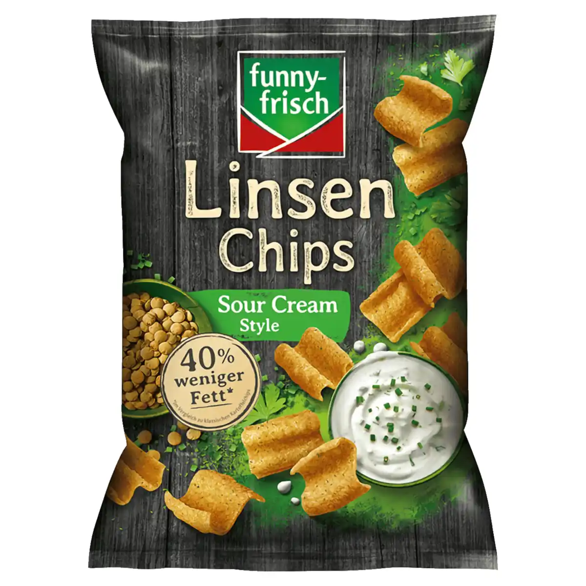 Bild 1 von Funny-frisch Linsen Chips Sour Cream Style 90g