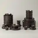 Bild 1 von Costa Nova Kombiservice Lagoa, Braun, Bronze, Keramik, 30-teilig, 0,9 ml,0,51 ml, Handmade in Europe, Essen & Trinken, Geschirr, Geschirr-Sets, Kombiservice