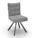 Bild 1 von Stuhl Fina Grau Cord Drehbar Gepolstert, Grau