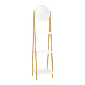 Regal Mirella Weiß/Naturfarben MDF, Naturfarben, Weiß