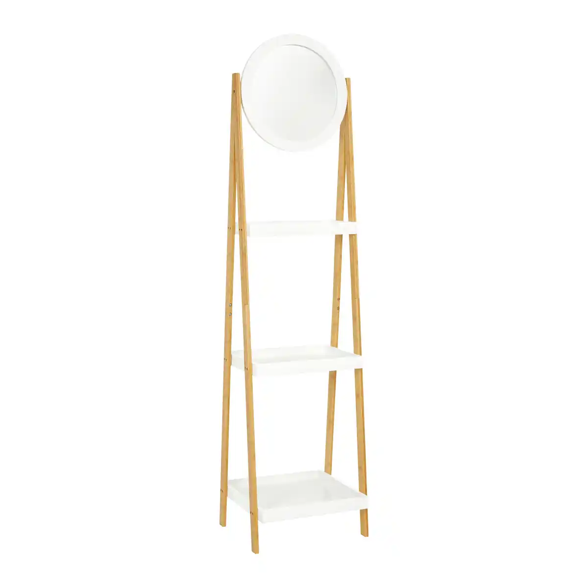 Bild 1 von Regal Mirella Weiß/Naturfarben MDF, Naturfarben, Weiß