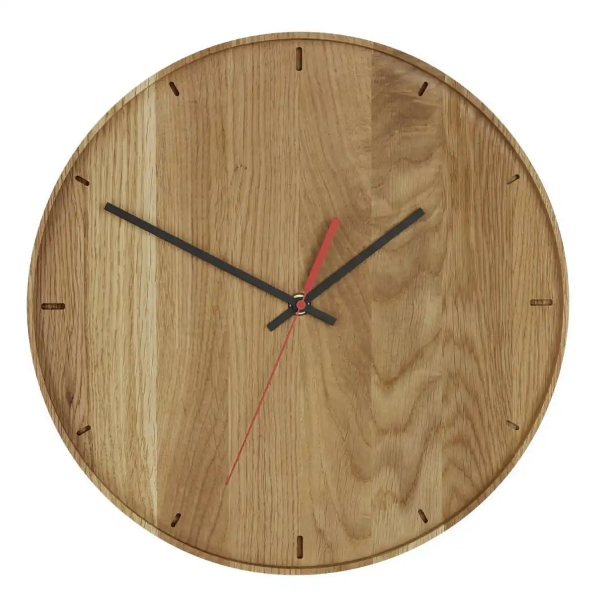Bild 1 von Wanduhr, Eiche, Holzwerkstoff, 35x35x4 cm, Dekoration, Uhren, Wanduhren
