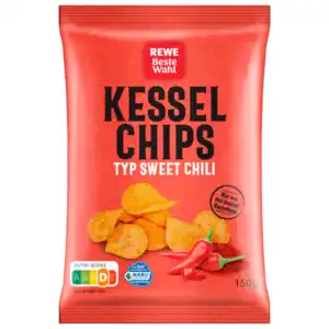 REWE Beste Wahl Kesselchips Sweet Chili 150g