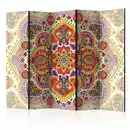 Bild 1 von artgeist Paravent, Mehrfarbig, Holz, Textil, Kiefer, massiv, Mandala, 225x172x3 cm, Motiv auf Vorder- und Rückseite, Wohnzimmer, Raumteiler & Paravents, Paravents