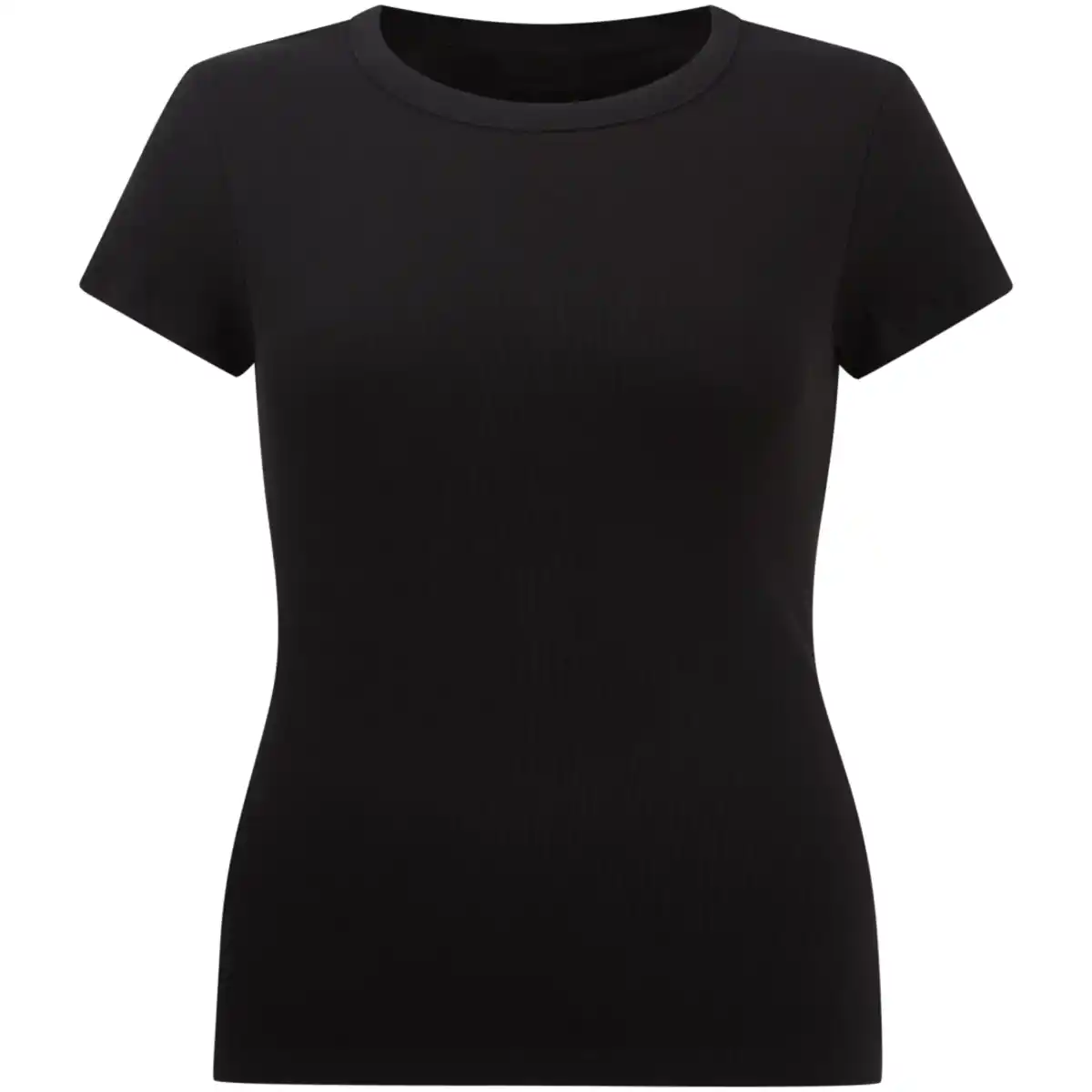 Bild 2 von T-Shirt mit Rippstrick