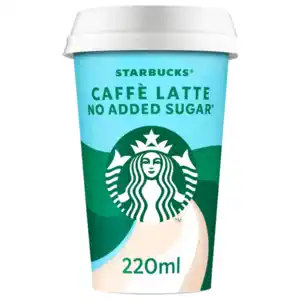 Starbucks No Added Sugar Latte Eiskaffee laktosefrei 220ml