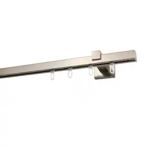 Vorhangstangenset, Edelstahl, Metall, 510 cm, Wohntextilien, Gardinen & Vorhänge, Gardinen-Stangen