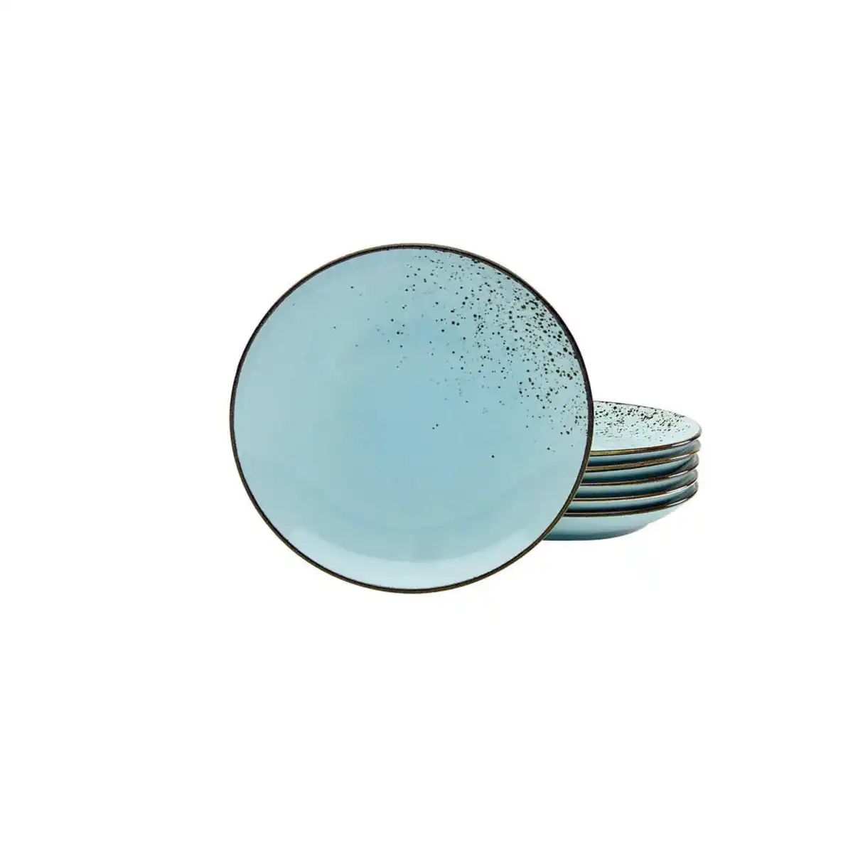 Bild 1 von Creatable Desserttellerset, Pastellblau, Keramik, 6-teilig, rund, Essen & Trinken, Geschirr, Teller, Kuchenteller