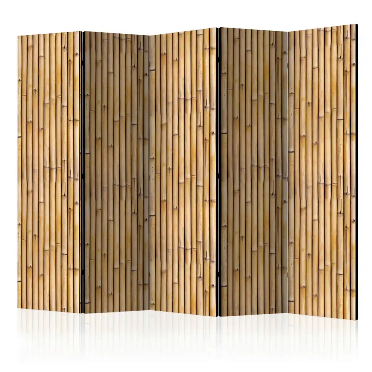 Bild 1 von artgeist Paravent, Braun, Beige, Holz, Textil, Kiefer, massiv, Holz, 225x172x3 cm, Motiv auf Vorderseite, Wohnzimmer, Raumteiler & Paravents, Paravents