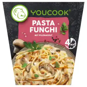 Youcook Pasta Funghi mit Pilzragout 400g