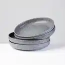 Bild 1 von Gipfelstück Suppentellerset Moos´n´stein, Grau, Keramik, 4-teilig, rund, 4 cm, Grüner Punkt, Made in Europe, lebensmittelecht, Essen & Trinken, Geschirr, Teller, Suppenteller