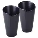 Bild 1 von Creatable Servierschalenset Streat Food, Schwarz, Keramik, 2-teilig, zylindrisch, 15x9.5 cm, lebensmittelecht, Essen & Trinken, Geschirr, Schalen & Schüsseln, Servierschalen