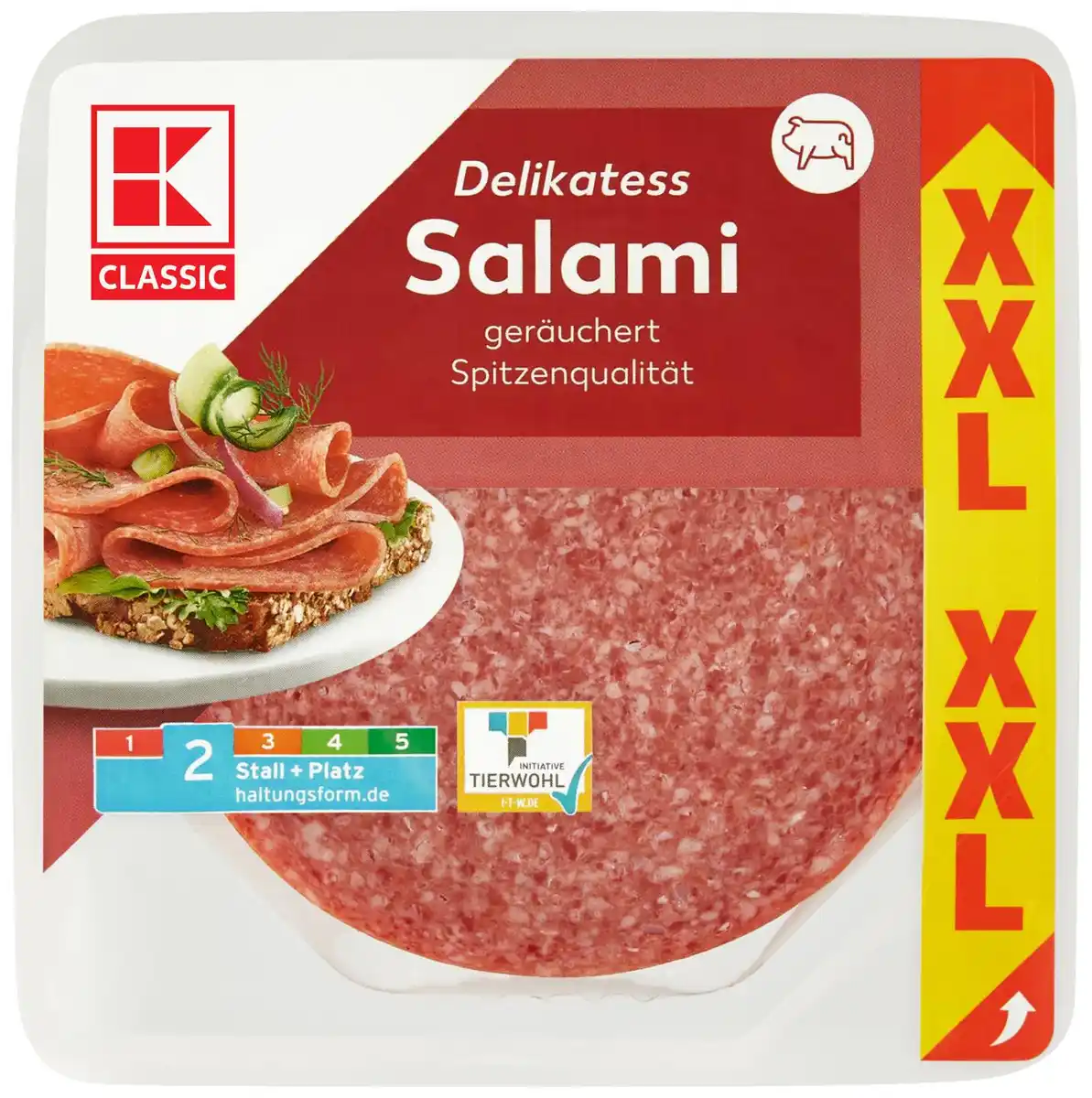 Bild 1 von K-CLASSIC Salami XXL, 240-g-Großpackg.