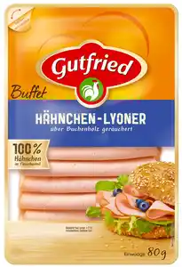 GUTFRIED Hähnchen-Lyoner oder Geflügel-Bierschinken, 80-g-Packg.