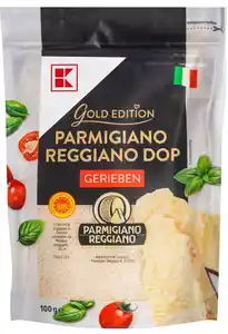K-GOLD EDITION Parmigiano Reggiano DOP gerieben, 100-g-Packg.