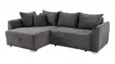 Bild 1 von Ecksofa Cord Schlaffunktion Bettkasten grau 236 cm - BOOMER