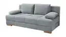 Bild 1 von Schlafsofa Bettkasten grau Dauerschläfer Federkern 203 cm - CALLI
