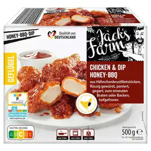 JACK´S FARM Chicken & Dip 500 g, Honey BBQ