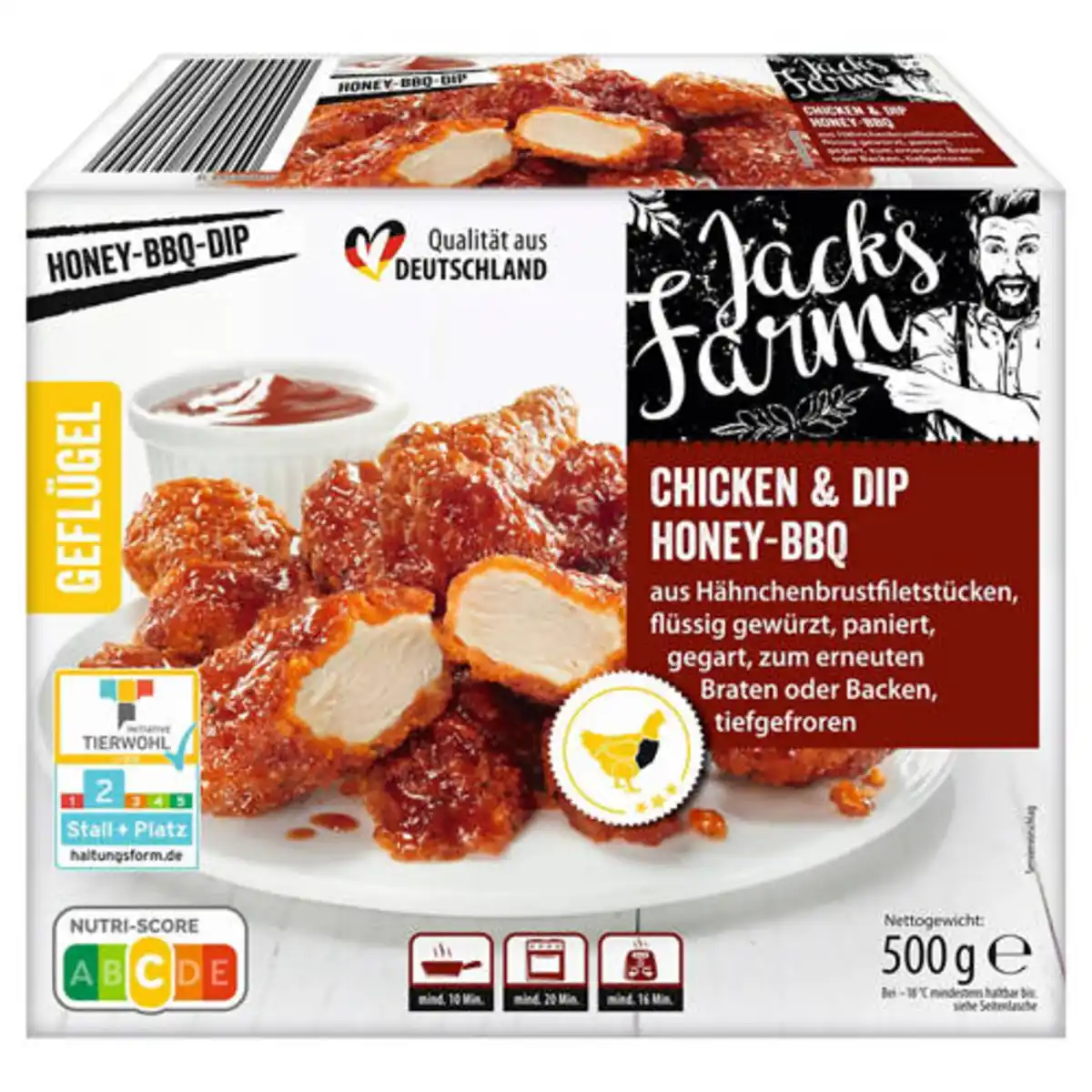 Bild 1 von JACK´S FARM Chicken & Dip 500 g, Honey BBQ