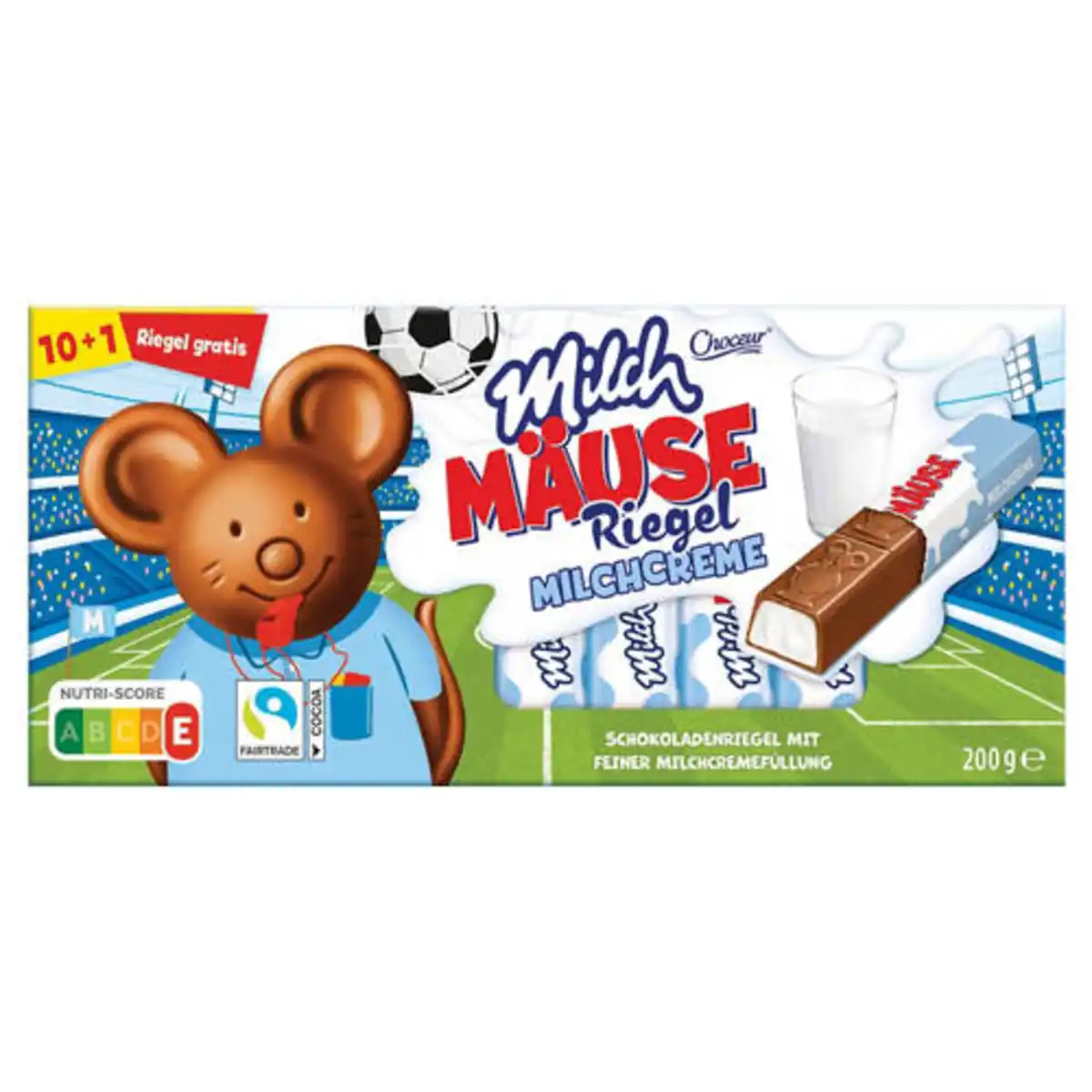 Bild 1 von CHOCEUR Milch Mäuse Riegel 200 g, Milch