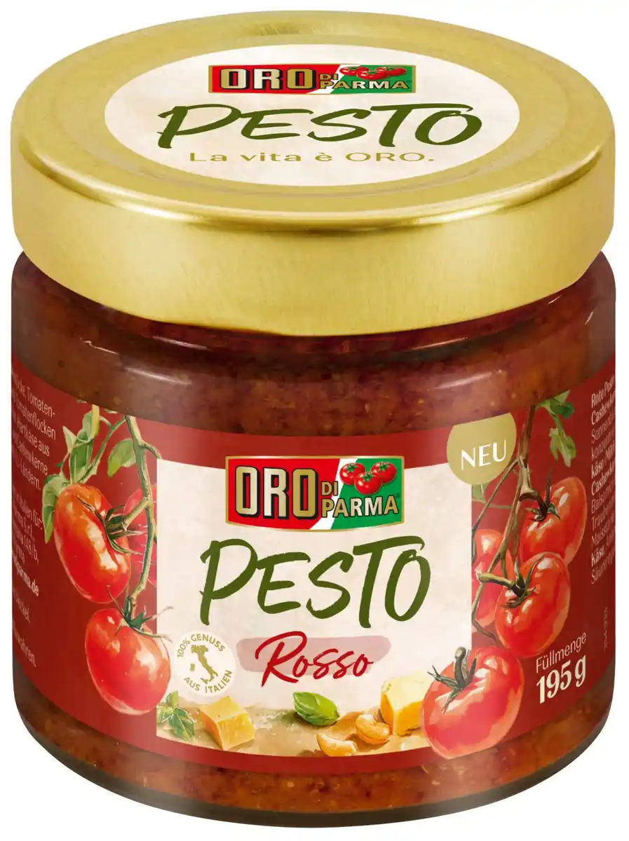 Bild 1 von ORO DI PARMA Pesto Rosso, 195-g-Glas