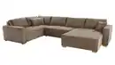 Bild 1 von Wohnlandschaft Schlaffunktion Cord Bettkasten taupe 379 cm - ALBA