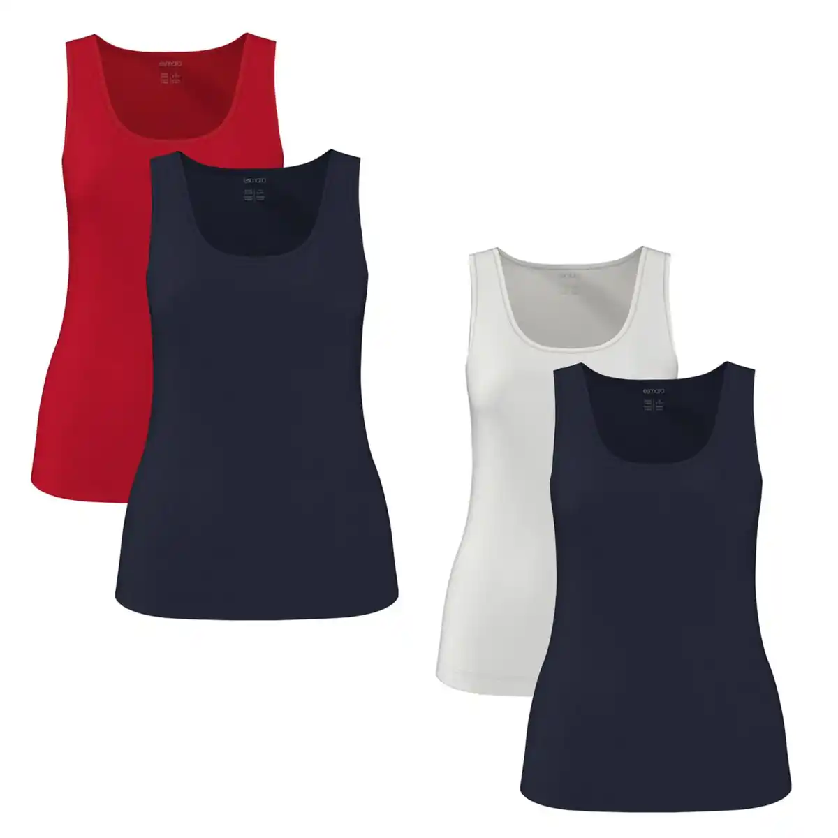 Bild 1 von ESMARA® Damen-Tanktops, 2-St.-Packg.