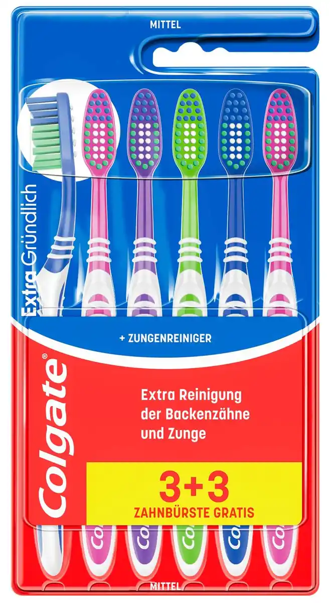 Bild 1 von COLGATE Zahnbürsten, 6-St.-Packg.