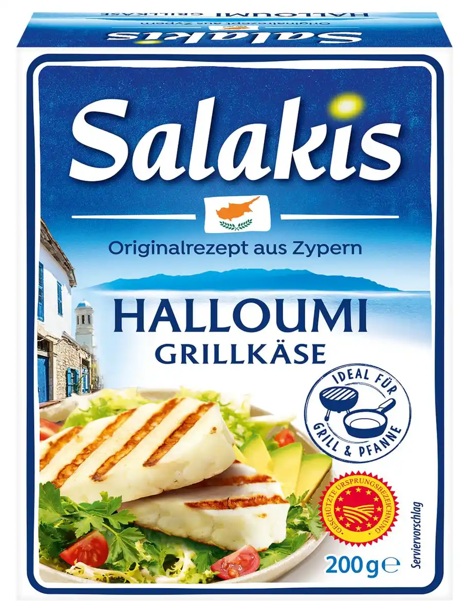 Bild 1 von SALAKIS Halloumi Grillkäse, 200-g-Packg.