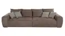 Bild 1 von Big Sofa mit Federkern braun 306 x 134 cm - MOLDAU