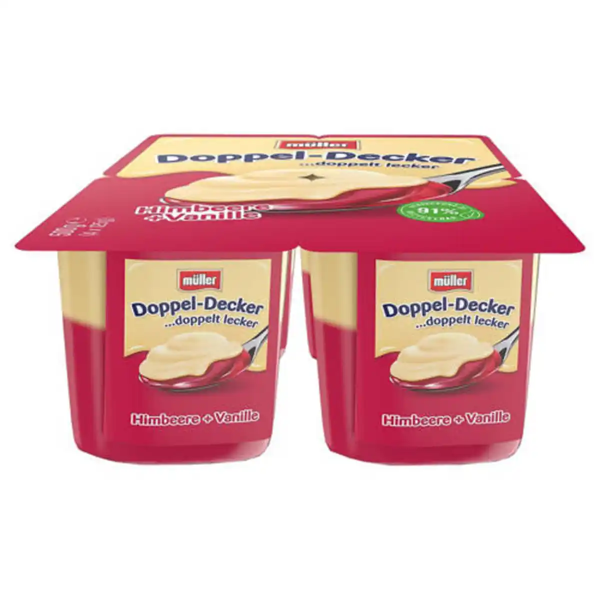 Bild 1 von MÜLLER Doppeldecker 500 g, Himbeere