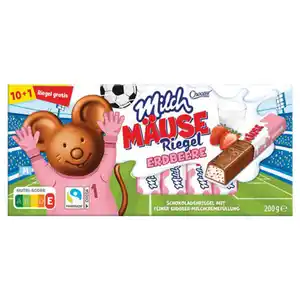 CHOCEUR Milch Mäuse Riegel 200 g, Erdbeere