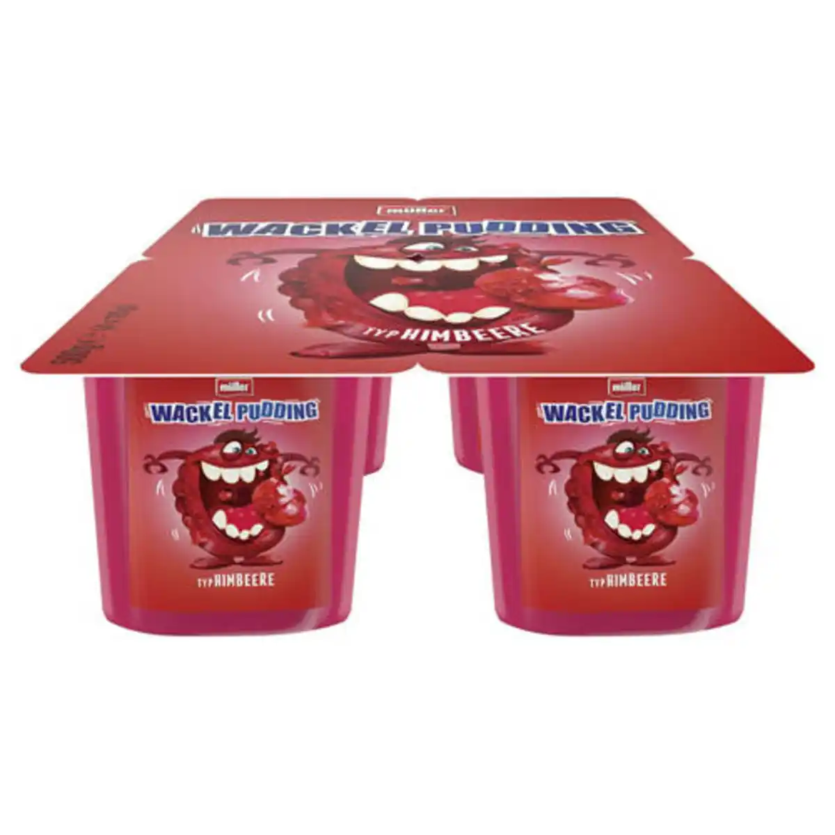 Bild 1 von MÜLLER Wackelpudding 4 x 125 g, Himbeere