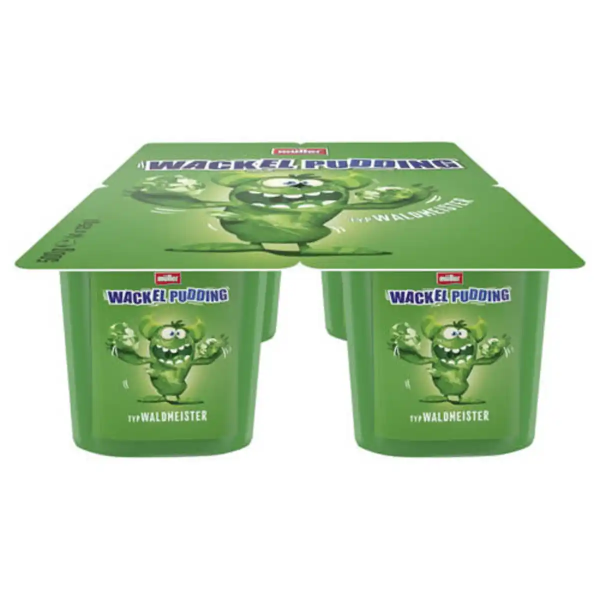 Bild 1 von MÜLLER Wackelpudding 4 x 125 g, Waldmeister