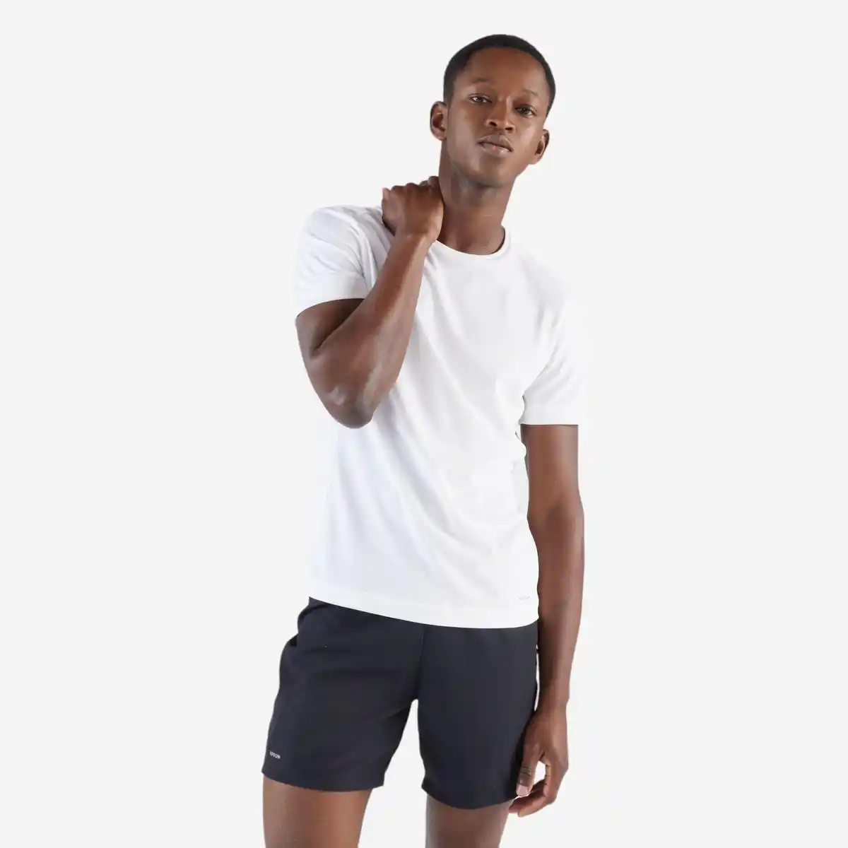 Bild 1 von DECATHLON Laufshirt kurzarm Herren atmungsaktiv - Run 100 Dry weiss