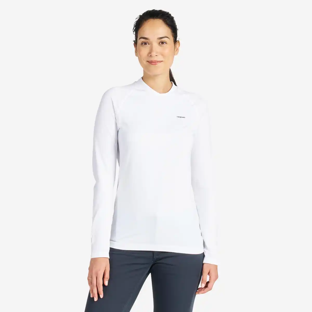 Bild 1 von DECATHLON Segelshirt langarm Damen UV-Schutz weiß