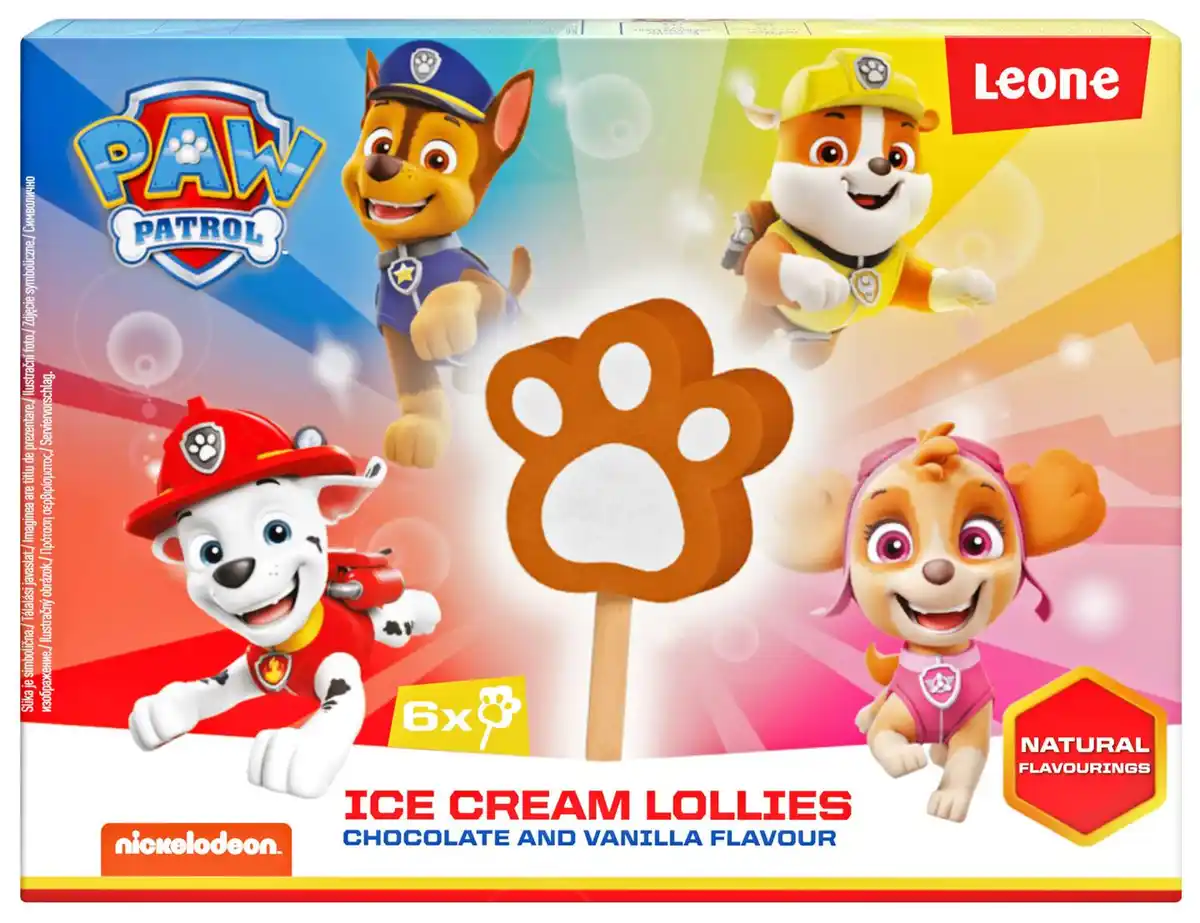 Bild 1 von PAW PATROL oder PEPPA PIG Ice Cream Lollies, 6 St. = 360-ml-Packg.
