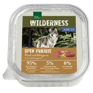 REAL NATURE WILDERNESS Nassfutter Hund, Adult, Rind mit Känguru 16x100 g