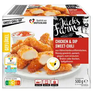 JACK´S FARM Chicken & Dip 500 g, Sweet Chili